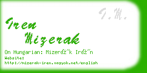 iren mizerak business card